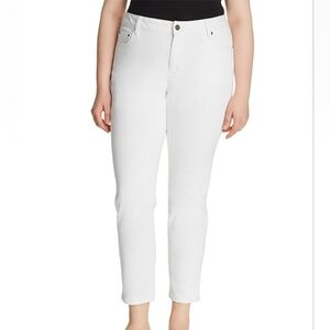 Mk Micheal kor Selma Plus Size Skinny jeans. White. 22W.